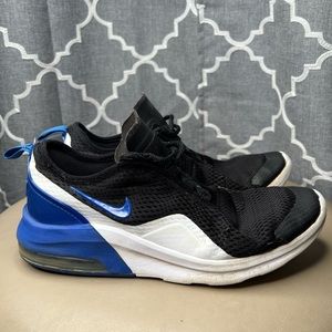 Nike Air Max Motion 2 Black White Blue Sneakers Shoes